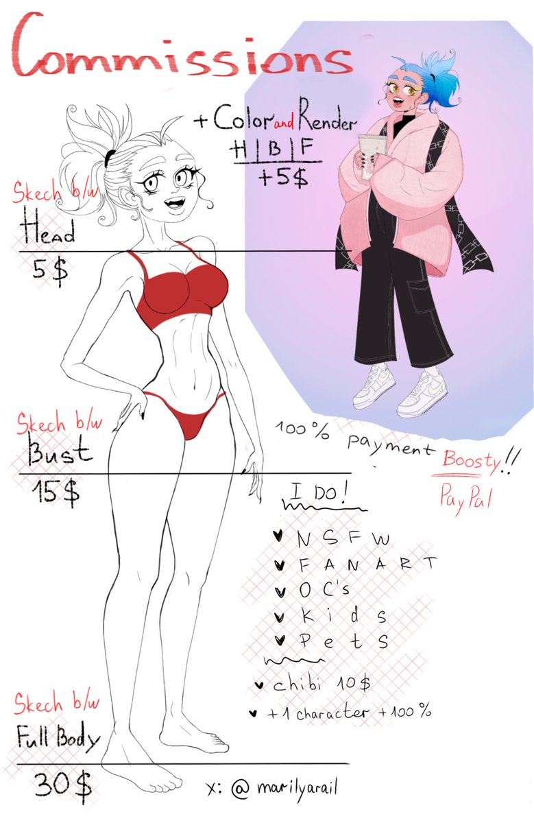 marivyarail's tweet photo. Update

PayPal payment is now available
#commissionsopen https://t.co/WIprRpUpyL