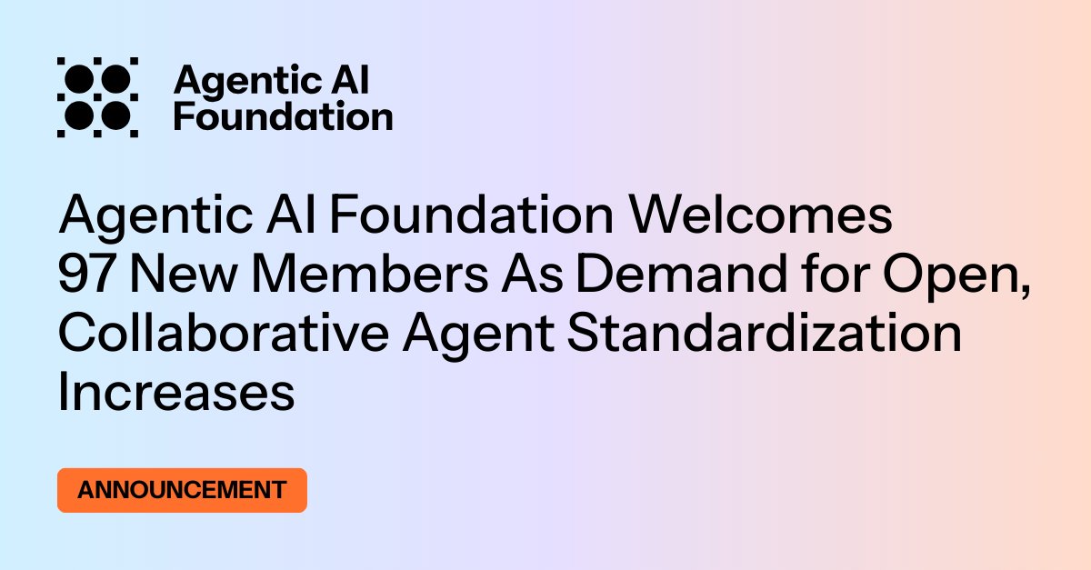 Agentic AI Foundation tweet media