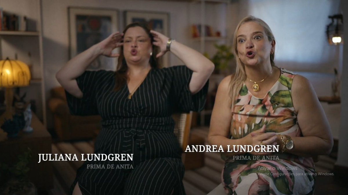 _marcelobarreto's tweet photo. Obcecado pelas irmãs Lundgren, melhores personagens de “O Testamento: O Segredo de Anita Harley”. As divas sínceronas bem humoradas largam o verbo sobre a contenda da tia sapatão, herdeira das Pernambucanas. Cheio de plots, é o melhor doc da @globoplay depois de Vale O Escrito. https://t.co/Etp6mq19I0