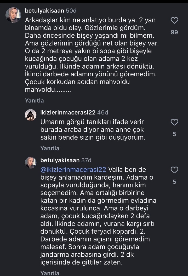 <a href="/smr_plt_/">Semra POLAT</a> görgü şahitlerinin beyanı burada.
buna rağmen konuyla ilgili yanıltıcı paylaşım yapan bu kişi hakkında gerekenin yapılmasını bekliyoruz.
<a href="/TC_icisleri/">T.C. İçişleri Bakanlığı</a> <a href="/EmniyetGM/">Türk Polis Teşkilatı</a>