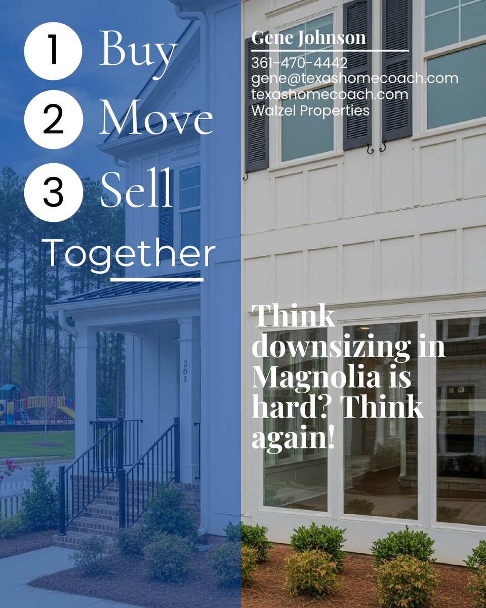 Downsizing in Magnolia can be stress-free! 🏠✨ Simplify life &amp; stay close to family with low-maintenance options like townhomes or 55+ communities. Declutter early, measure space, and work with local movers &amp; storage for a smooth transition. #MagnoliaLiving