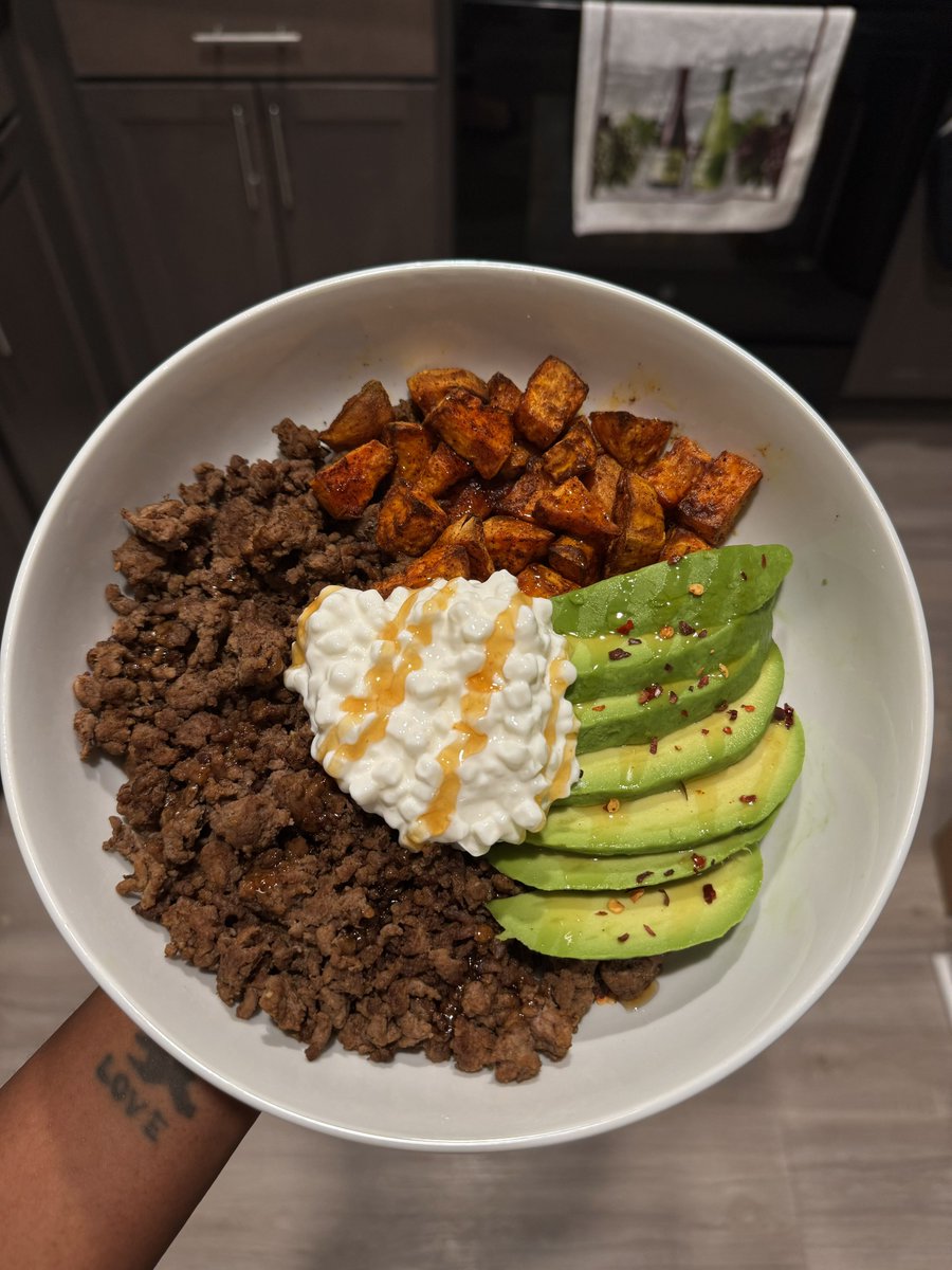 The ground beef &amp; sweet potato combo is fire don’t let them silence you!!
