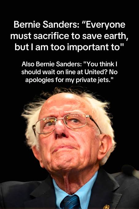 JamesHo03148924's tweet image. In #BernieSanders 84 years of privileged living, this old man is in the top 1% of #FossilFuels consumption. He travels around in private jets and gas guzzling SUVs. His 3 homes gobble up massive amounts energy. No bigger #ClimateChange hypocrite exists. Screw this commie.