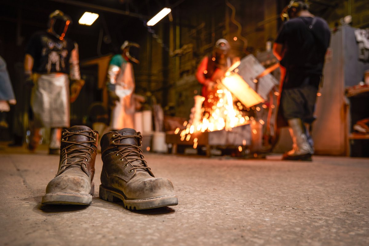 Built for the toughest days, with waterproof protection and composite toe safety to keep you moving with confidence 💪 | Men's Serious Plus 8in Waterproof Composite Toe MetGuard Puncture Resisting Lace Up Work Boots in Brown by <a href="/chippewaboots/">chippewaboots</a>