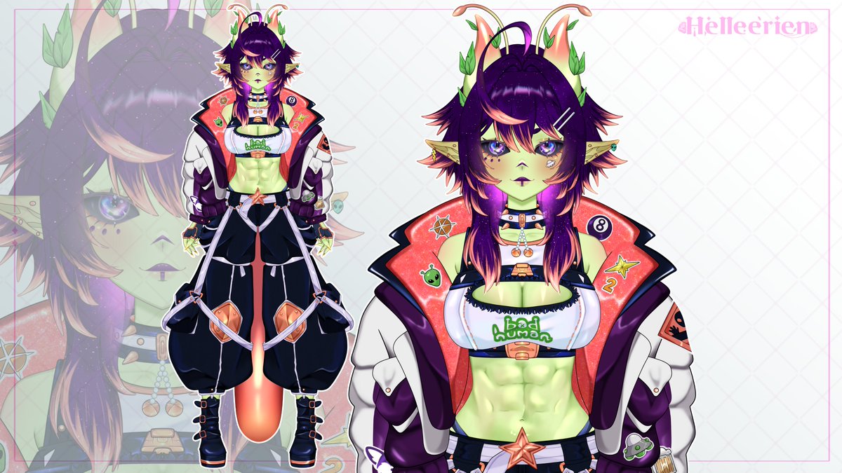 I had the pleasure of being the art and rigging mom for the beautiful @/Shaavenia  👽💜
Thanks for choosing me, I’m in love with this model!

In a few days I’ll share the rigging showcase.💜