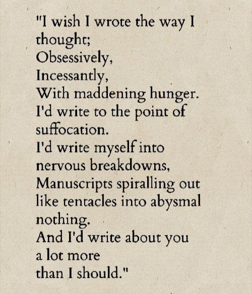 -Benedict Smith, I wish I wrote the way I thought