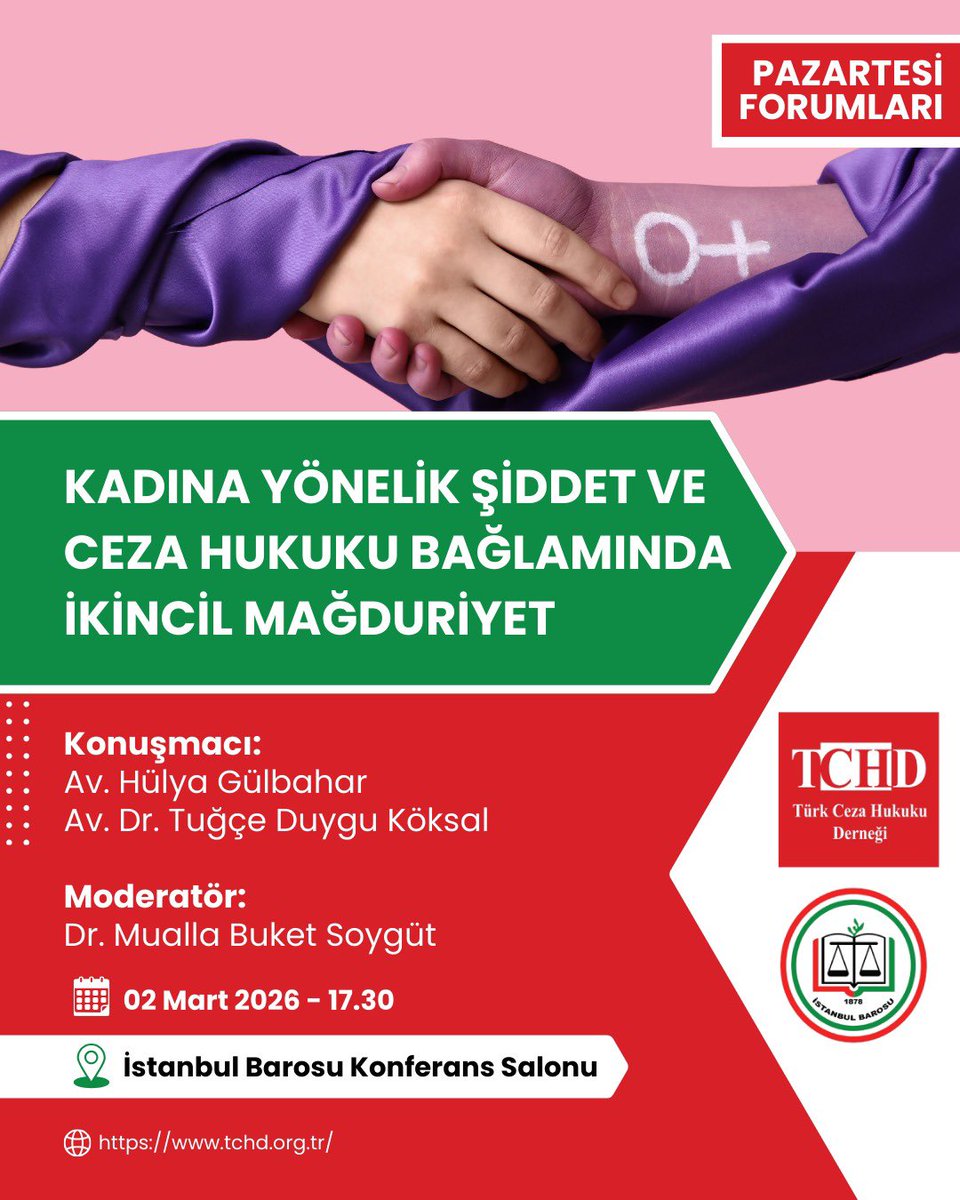 Türk Ceza Hukuku Derneği tweet media