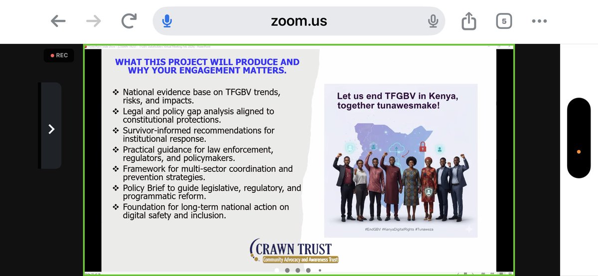 KiemaFaith's tweet photo. TFGBV threatens women in Kenya.cyberstalking, deepfakes and impersonation silence voices. Honored to have been engaged  in the conversations  where @crawntrustkenya urges coordinated action for women’s digital safety.@KwidOrg https://t.co/sBkPI42zy8