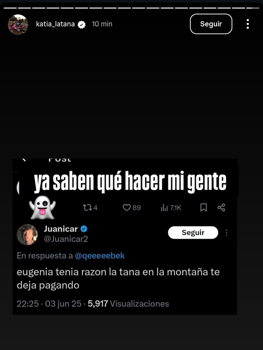 Ahora quiero que se quede Juanicar... "Mi gente" dice la tana... que gente tanita? Si en tu grupo de la Katianeta oficial eran 12 miembros y 8 eramos camorreras infiltrados viendo que votaban. VAGA

 #GranHermano