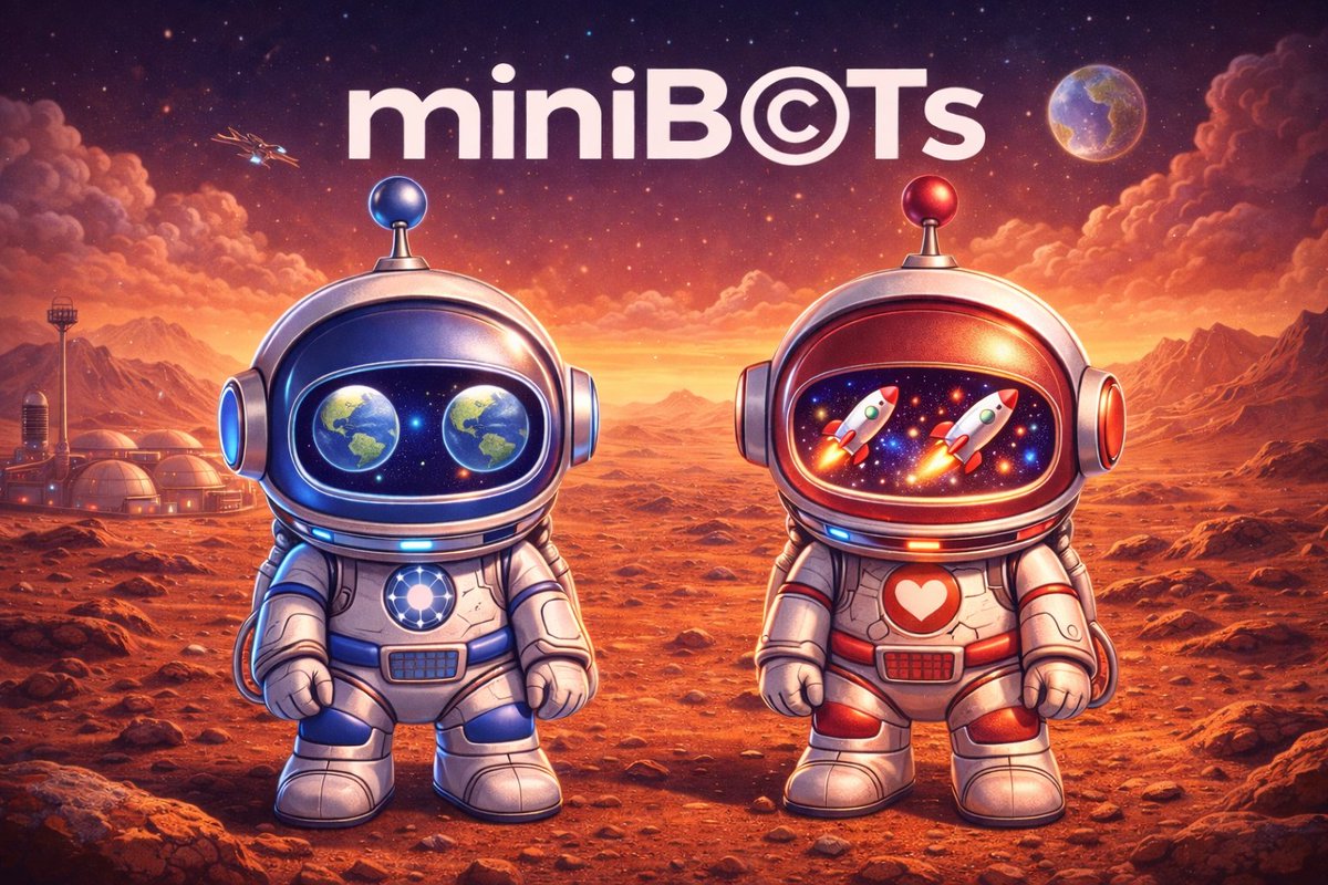 xBOTalgo's tweet photo. @elonmusk @SpaceX @NASA 

🤖♥️miniB©Ts💙🤖 crew has successfully conquered the  ⬇️
Moon 🚀🌕
and Mars! 🚀🔴 

Exclusive shots from BOTemis 2 mission 😏 

SpaceX &amp; NASA might be a little jealous... 😉 

MOONVOIT... vanity address confirmed! 

#miniBOTs  #BOT #BOTemis2 
#MOON #MARS https://t.co/syU65wgzdF