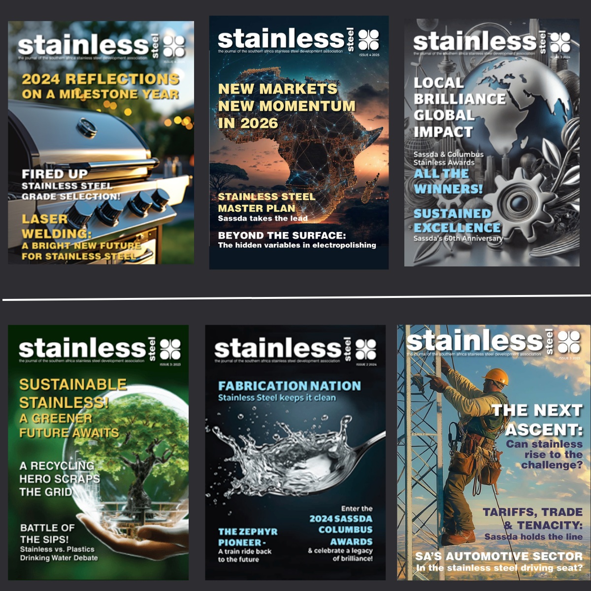 We’re putting the finishing touches on the next issue of the Stainless Steel Magazine &amp; it’s packed with insight including highlights from our recent Strategy Session &amp; our perennially popular State of the Stainless Nation feature. Find out more here: sassda.co.za/news-home/stai…