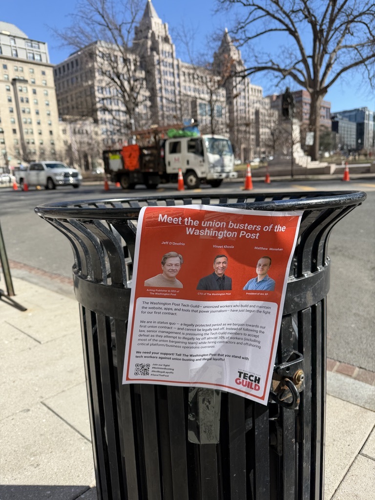 WaPo Tech Guild tweet media