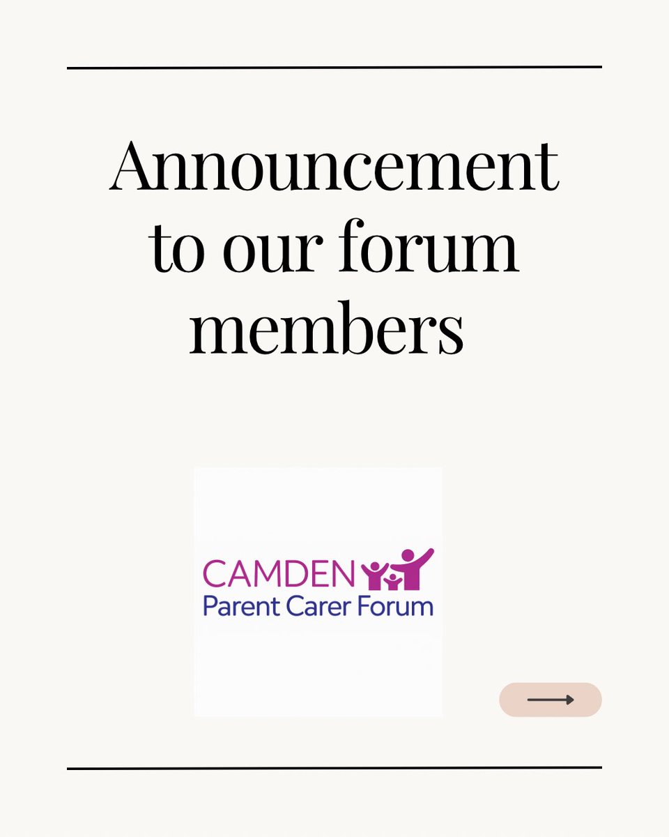 Camden Parent Carer Forum tweet media