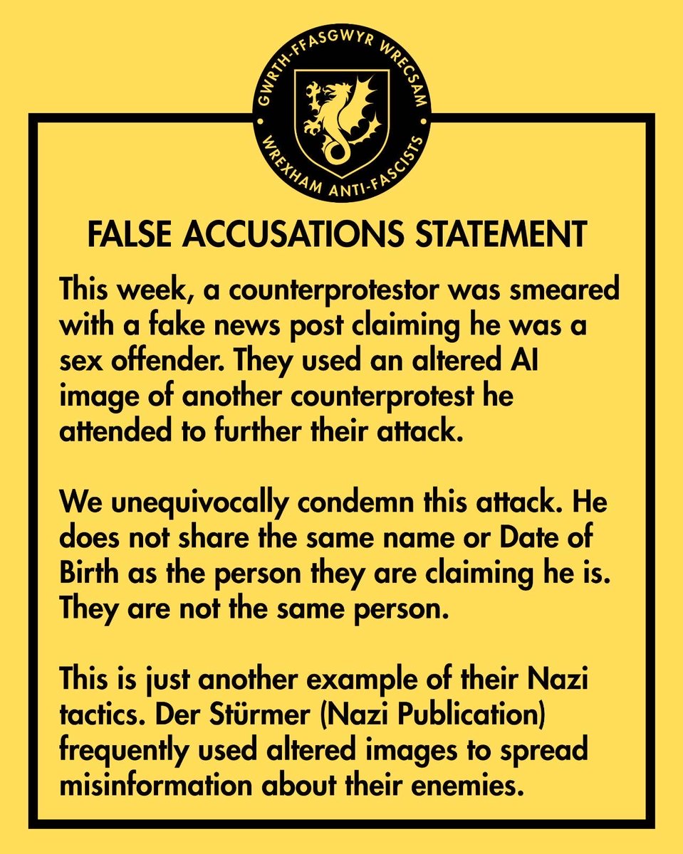 Wrexham Anti-Fascists tweet media