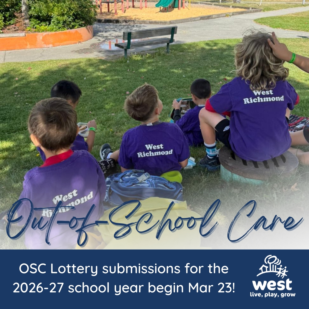 westrichmondcc's tweet photo. Our 2026-27 Out-of-School Care Registration Lottery starts Mar 23-Apr 6 for ballot submission period, with draw on Apr 8. https://t.co/ieMzwagktt