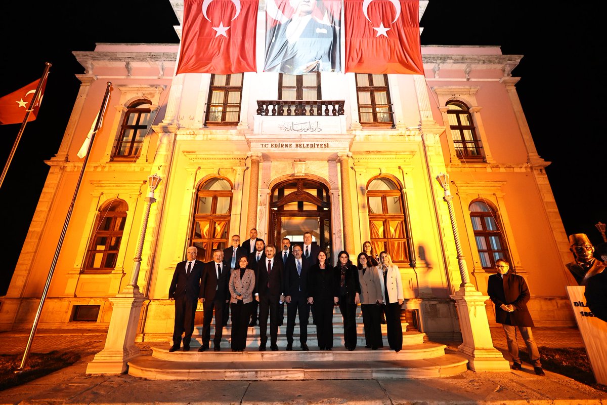 Edirne Belediyesi’ni ziyaret ettik. Nazik ev sahiplikleri için teşekkür ediyorum.