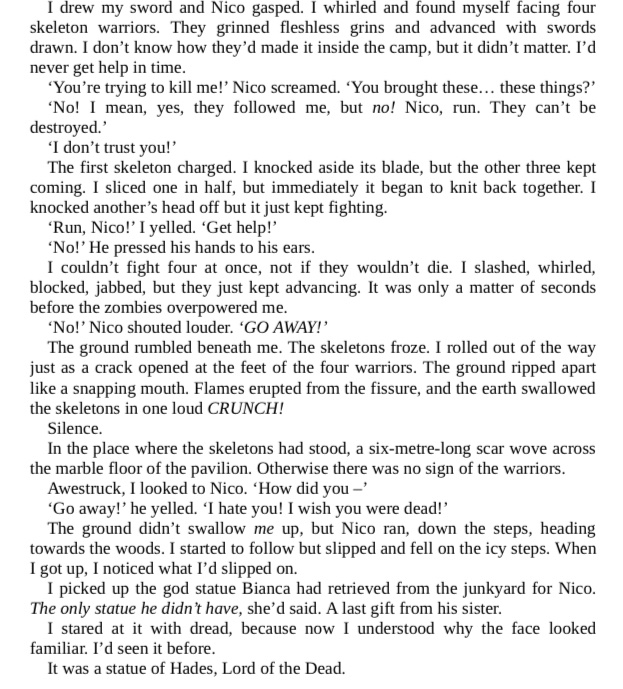 just reread the nico son of hades reveal and this could genuinely be generational television