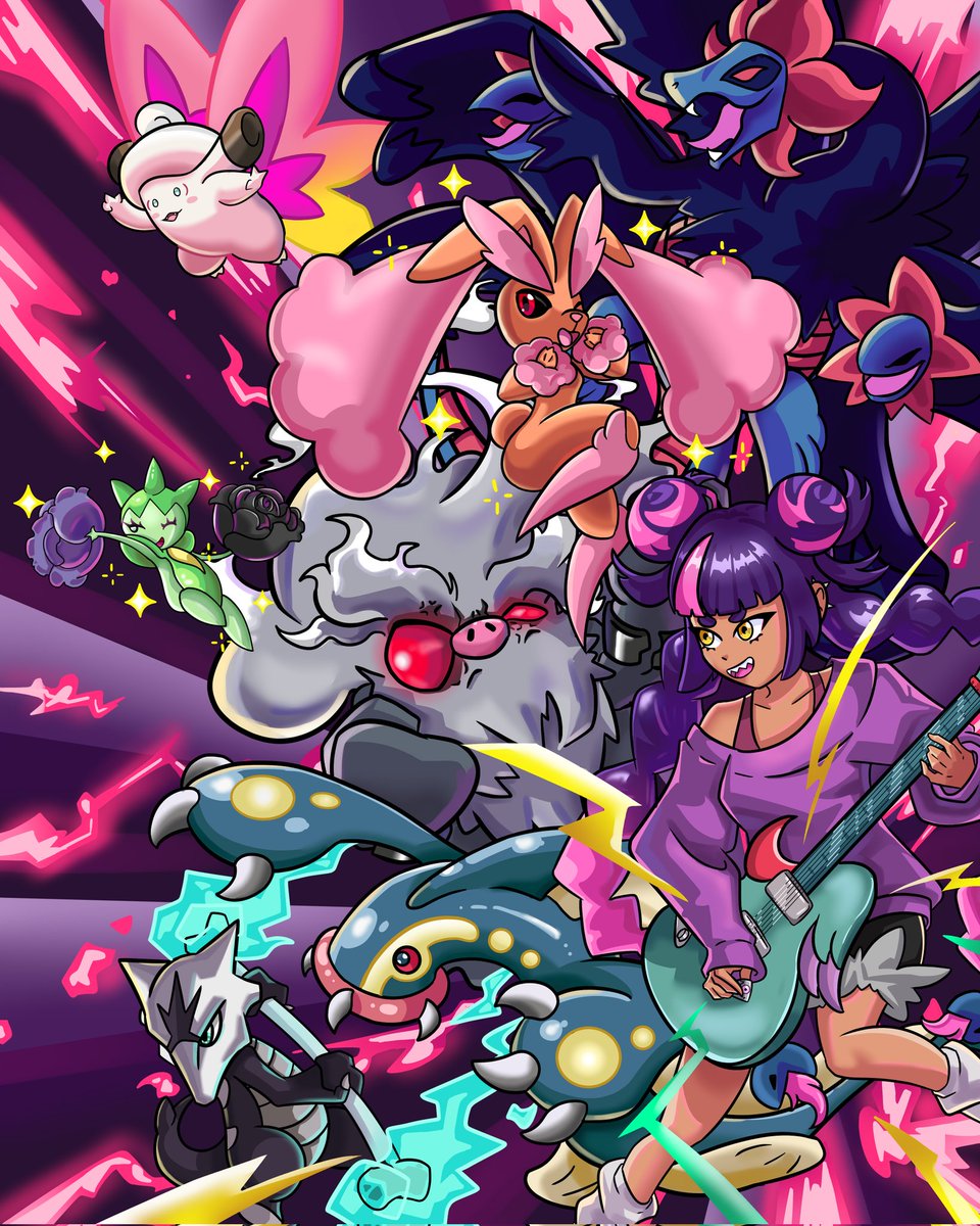 An Oc named Riina and the pokemon team I think fits her

#pokemon