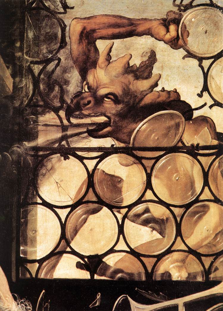 ArtistGrunewald's tweet photo. The Devil Attacking the Window (detail from St. Anthony the Hermit from the Isenheim Altarpiece) https://t.co/dkq1OewDfb https://t.co/7CUaoM3Q9C