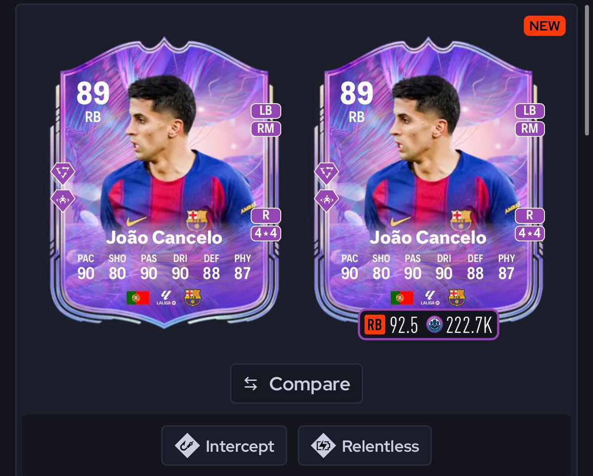 fifa_romania's tweet photo. Fantasy Upgrades are live👀

🇵🇹Cancelo ↪️Intercept, Relentless
🇳🇱Leucther ↪️Low Driven+, Quick Step
🇵🇹Ricardo Horta ↪️Technical+, Inventive
🇩🇪Undav ↪️Precision Header, Powershot
🇵🇹Joao Felix ↪️Powershot, Press Proven
🇵🇹Leao ↪️5WF
🇸🇦Al Owairan↪️ +1 OVR &amp; +1 All Stats https://t.co/mhggxeY0cS