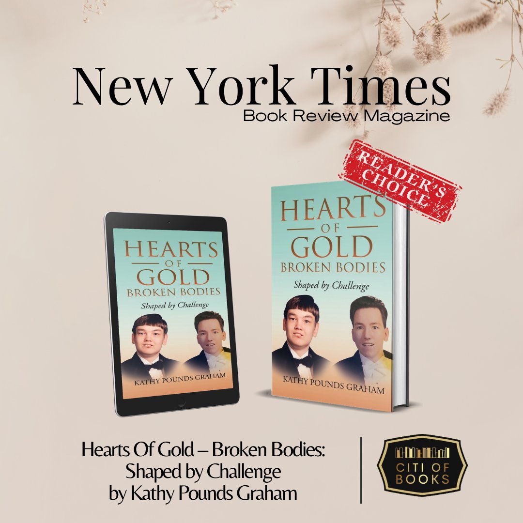 CITIOFBOOKSINC's tweet photo. Featured in The New York Times Book Review! ✨
Hearts Of Gold – Broken Bodies: Shaped by Challenge by Kathy Pounds Graham was highlighted in the December 2025 issue of the NYTBR.
Learn more: https://t.co/uGMhtRxdrr
#HeartsOfGold #NYTBookReview #DisabilityAdvocacy https://t.co/XSstU29HzO