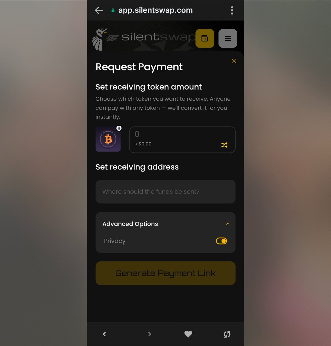 SilentSwap.com ™ tweet media
