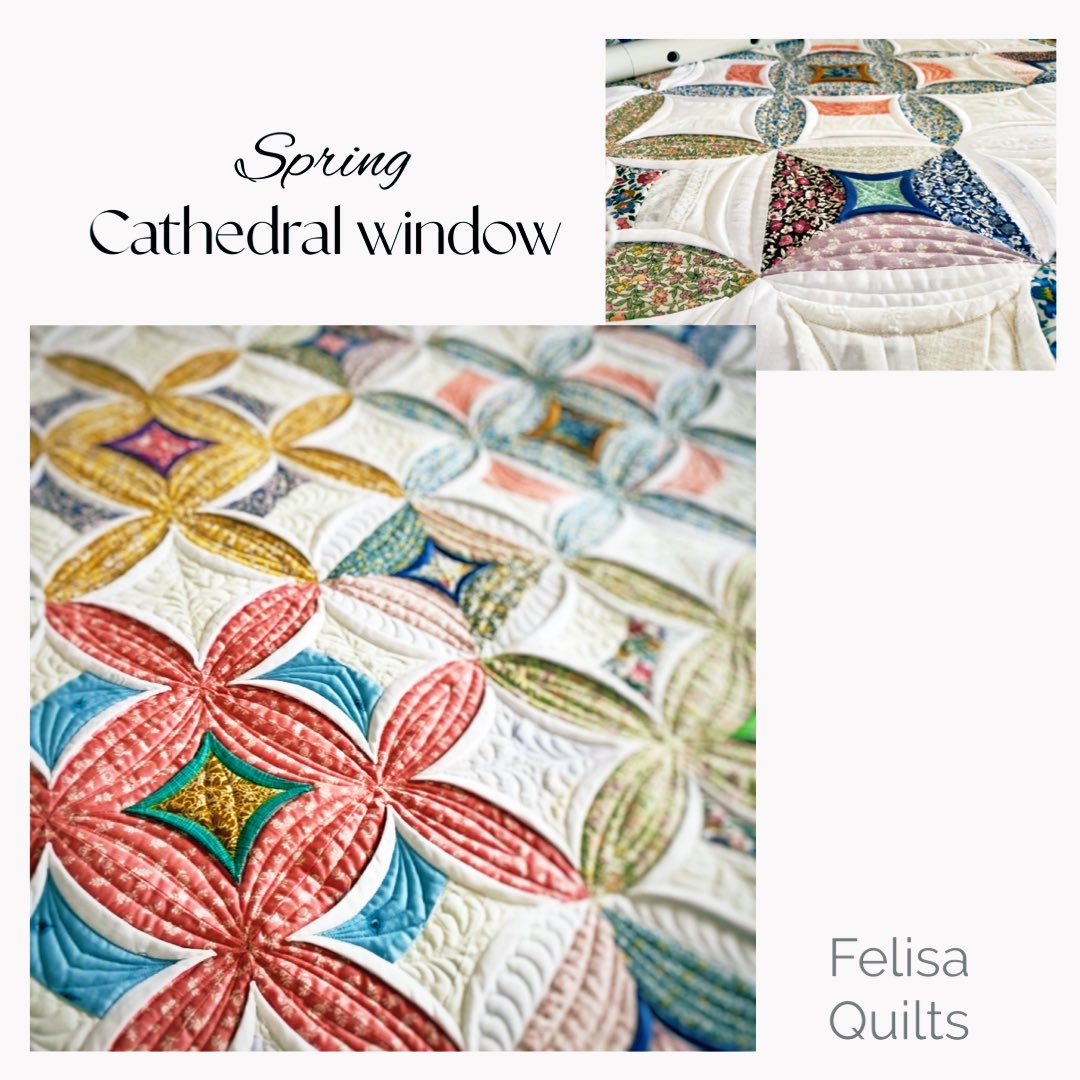 QuilterJP's tweet photo. __________________
春の光に
布を折り、針を進め、
大切な時間を重ねる。
Cathedral Window Quilt は
心の落ち着きを大切にするキルトです
この春の展示ではそんな一針一針の積み重ねをそっと感じていただけたらと思います。

#QuiltJapanStudio
#カテドラルウィンドウ
#Cathedralwindow
#手仕事のある暮らし 
#jukiミシン