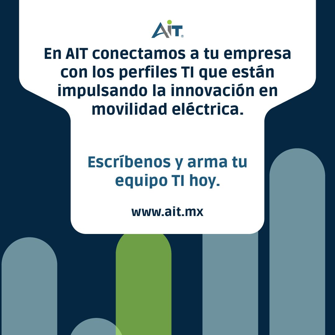 aitmx's tweet photo. #TalentoTI | 🚗La revolución de la movilidad eléctrica no sería posible sin talento tecnológico especializado.

📩 Contáctanos y arma tu equipo ideal para acelerar tu innovación.
contacto@ait.mx

#MovilidadEléctrica #InnovaciónTecnológica #TransformaciónDigital #TechTalent https://t.co/10okw2OB2p