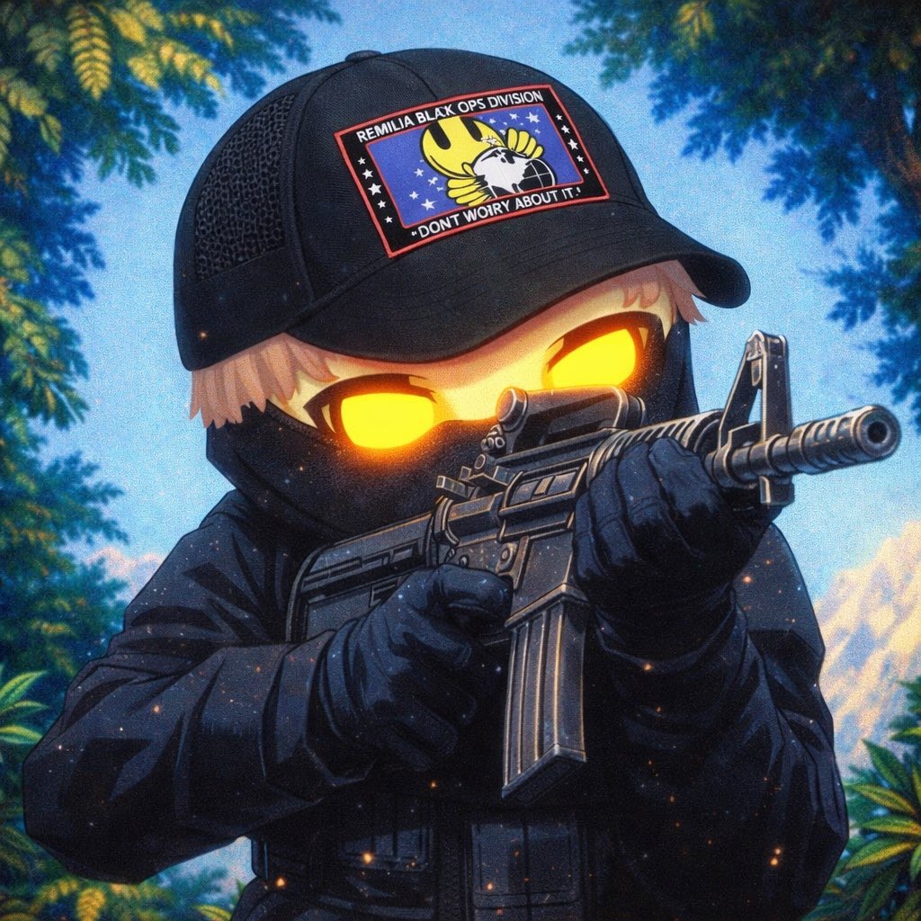 I AM A STEALTH REMILIA BLACK OPS DIVISION SLEEPERCEL AGENT WAITING TO BE AWAKENED AT A MOMENT’S NOTICE TO DESTROY THE PROLIFERATION OF THE REMILIA 1000 YEAR DYNASTY’S ENEMIES ONLY TO FADE BACK INTO OBSCURITY WITH NO TRACE OF EVIDENCE ASSIMILATING BACK INTO SOCIETY