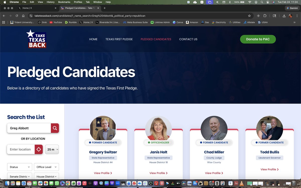 🚨 TEXAS FIRST CANDIDATE!

Texans. 

Do you want to elect a Governor who has pledged to put Texas First like <a href="/DocPete4Texas/">DocPeteChambersForTexas</a>?

Or do you want to re-elect a Governor who puts foreign globalist interests first like <a href="/GregAbbott_TX/">Greg Abbott</a>?

Vote <a href="/DocPeteChambers/">Doc Pete Chambers</a> on March 3rd!
