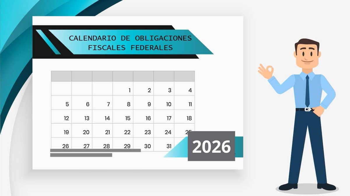 Calendario fiscal 2026: las fechas que no puedes olvidar para estar al día con el SAT

👉🏼 tinyurl.com/4a842n74

Todas las fechas fiscales de 2026: declaración anual (31 marzo), pagos día 17, PTU (30 mayo), aguinaldo (20 diciembre). Calendario completo