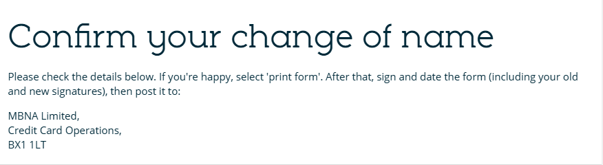 byronbayer's tweet photo. @mbna What century are you in where I have to print something and post it back. Surly this needs updating. https://t.co/ykKq0LPF1c