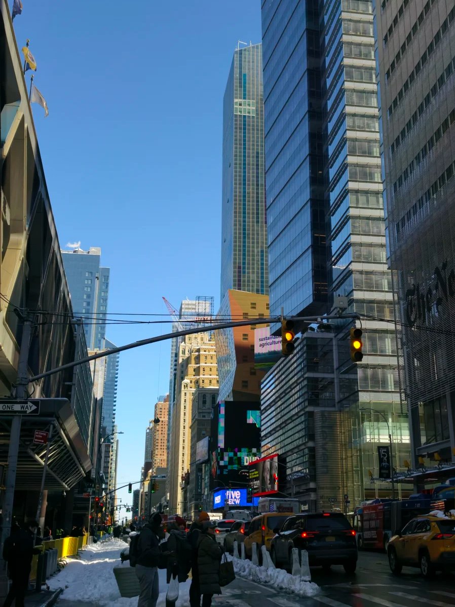 Dcwacvee's tweet photo. The blizzard in New York has passed and the sky has cleared. https://t.co/0lV31NsUrx
