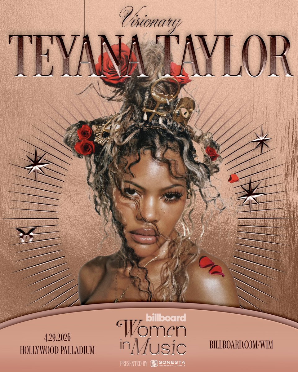 rapalert6's tweet photo. Billboard announces their 2026 Women in Music Awards: 

Kehlani - Impact Award 
Mariah the Scientist - Rising Star
Teyana Taylor - Visionary https://t.co/gdWgJAzQC1