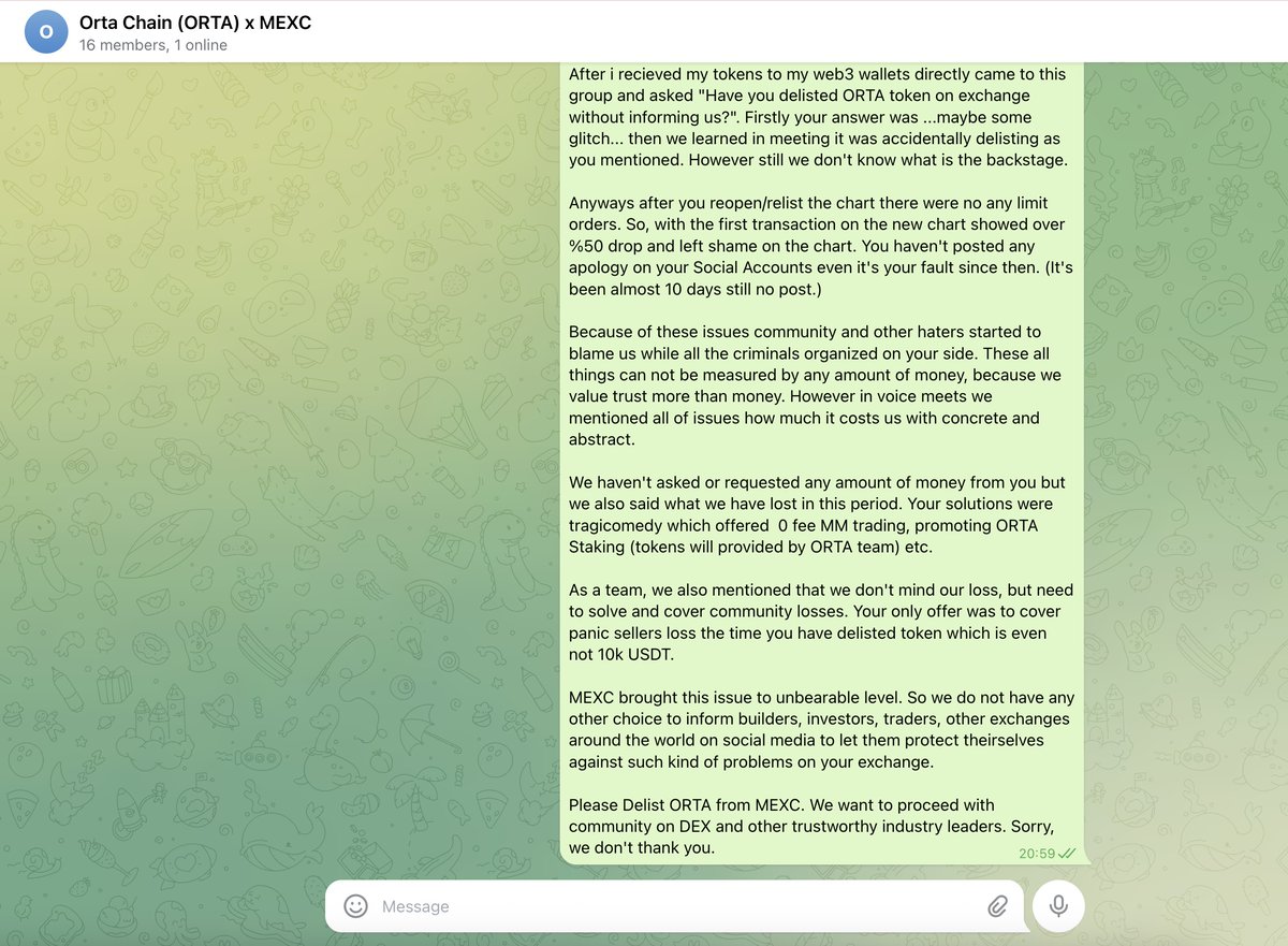 Biggest Scammer in Crypto Industry is #MEXC!

We always said community first! But the insiders and manipulators eyes and hands in the pocket of community!

Investors and Traders, withdraw your all assets from MEXC!

Builders, never knock MEXC's door to be listed!

Projects, never