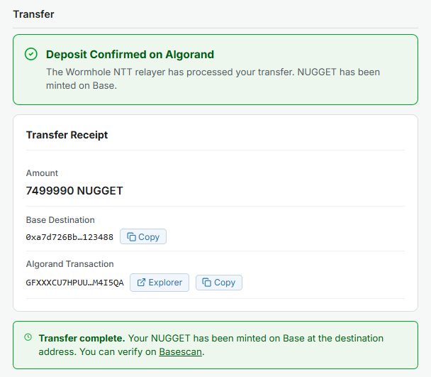 $NUGGET escaped the fryer.

Now live on three chains.

Algorand.
VOI — self-built infra.
Base — self-built infra.

Liquidity decides the future.

Governance decides the structure.

Multi-tenant?

We vote?

Stay crispy. 🔥

#Algorand #crypto $NUGGET