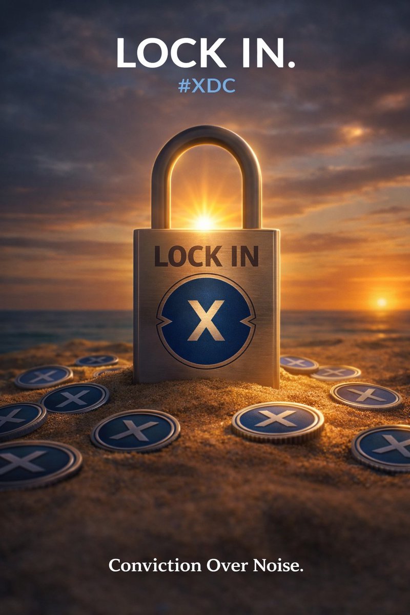The market tests patience.
Infrastructure rewards it.
While timelines argue…
builders accumulate.

LOCK IN. #XDC

#Blockchain #Alts #XRP #DeFi #Ethereum #Crypto <a href="/XDCNetwork/">XDC Network</a>