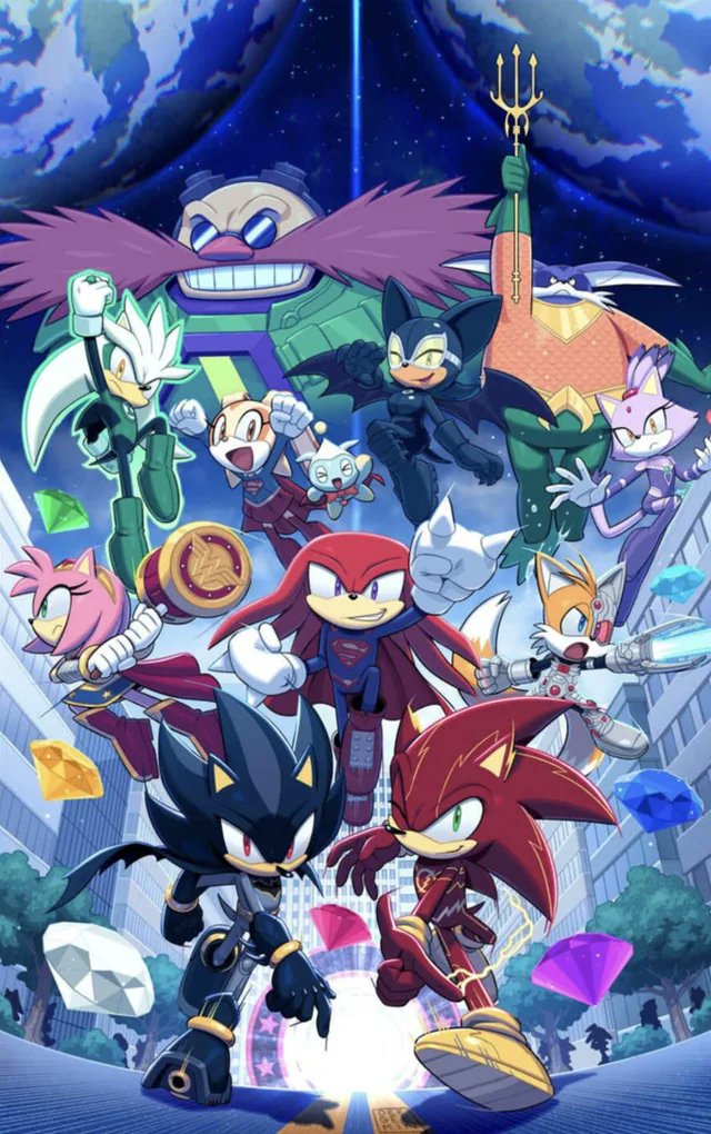 Just this month:
- Tangle, Whisper, Vanilla and Gemerl get official voices
- Tangle &amp; Whisper debut as playable characters in Console game, first time for Sonic IP
- Sonic x Godzilla + 2nd Sonic x DC crossover confirmed

But we’re apparently in drought period of Sonic content lol
