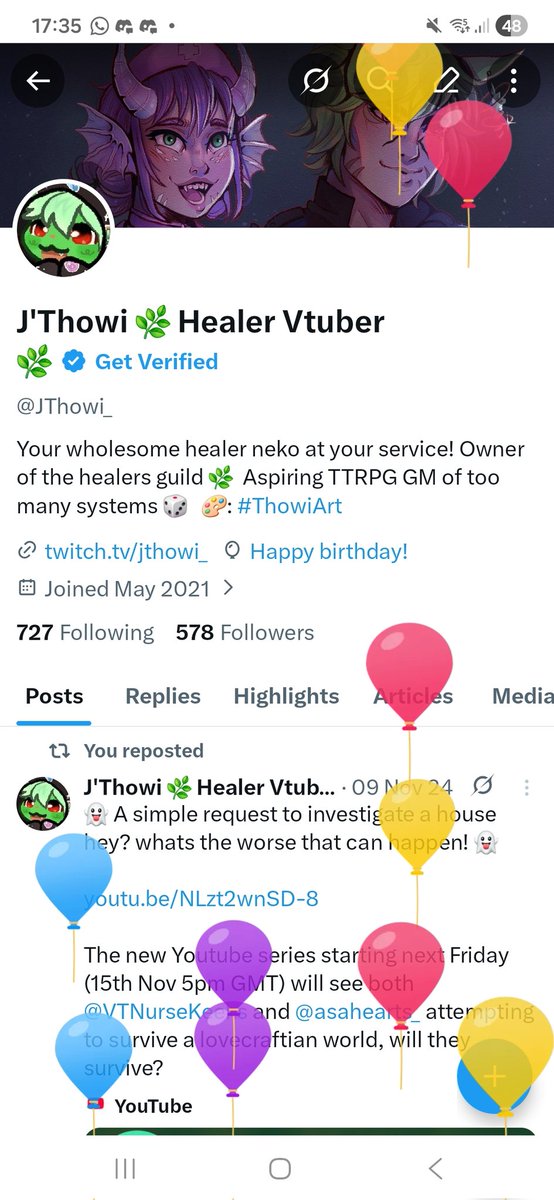 J'Thowi 🌿 Healer Vtuber 🌿 tweet media