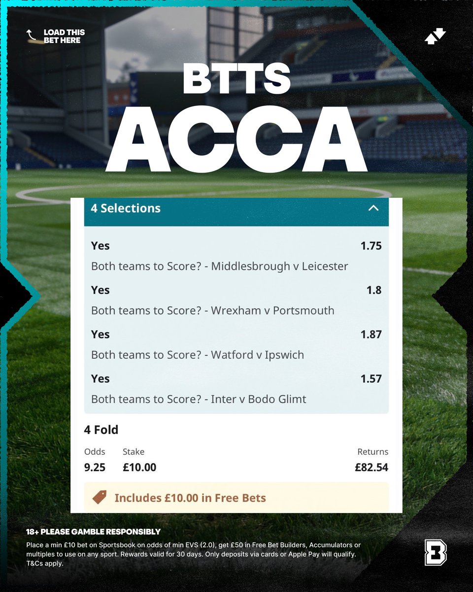 Bad Man’s Football Tips ⚽️ tweet media