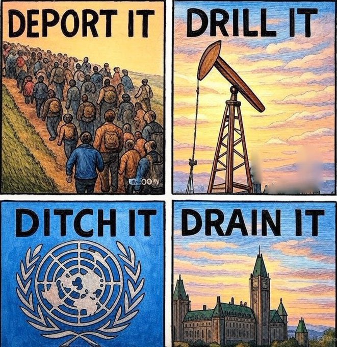 TheBuckYouWill's tweet photo. WANT TO MAKE CANADA GREAT AGAIN?

Follow these 4 EASY steps.

THE ONLY THING STOPPING THIS IS THE WILL OF THE GOVERNMENT.

This is what the people want.

SHARE IF YOU AGREE.
