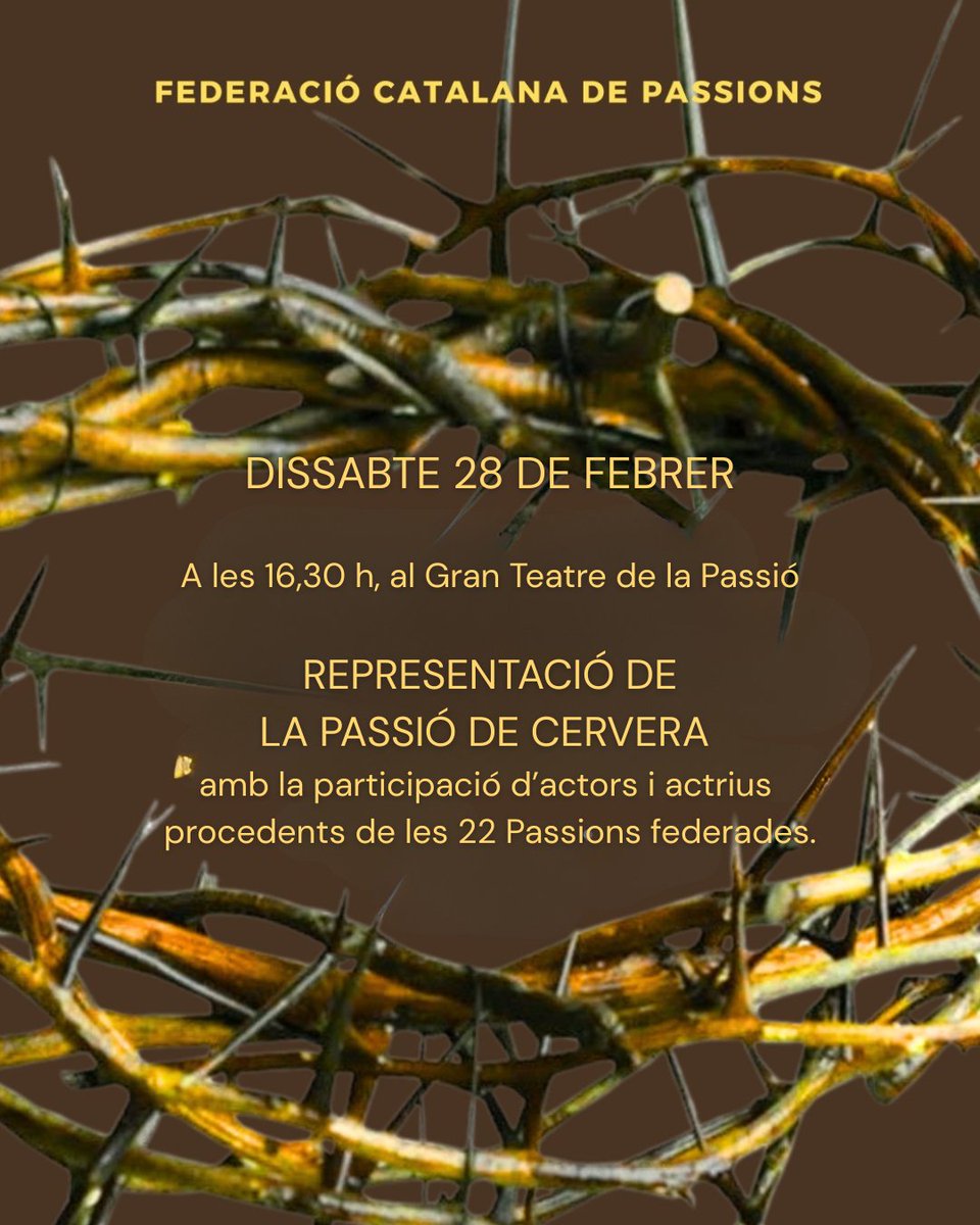 La Passió de Cervera tweet media