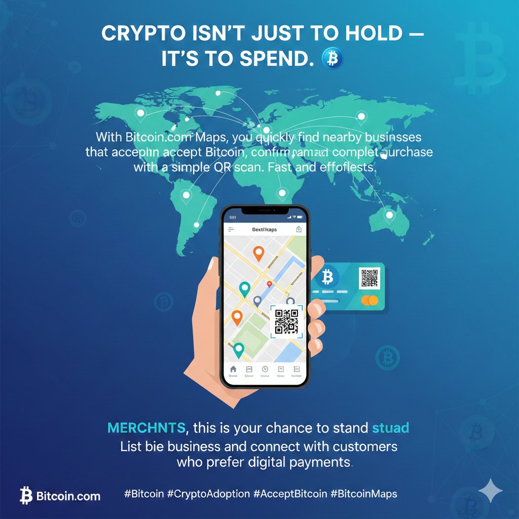 chinedu2f159429's tweet image. With Bitcoin.com Maps, find businesses that accept Bitcoin, scan, and pay in seconds. Real-world utility. Real-time transactions.
Merchants — get listed and connect with customers ready to spend digital. 
#Bitcoin #CryptoAdoption #AcceptBitcoin #BitcoinMaps