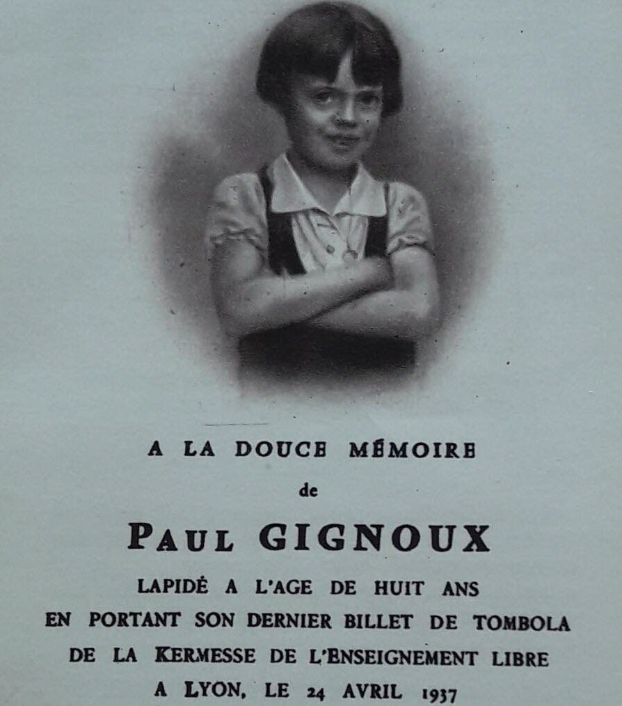 CatherineLABOU4's tweet photo. Mgr @DioceseLyon , permettez moi de vous demander si cet enfant Paul GIGNOUX dont le martyre est revenu en memoire apres l'affaire #Quentin ne mérite pas l'ouverture d'enquête pour beatification ? #paul  🕊@vaticannews_fr @Pontifex_fr @KTOTV @LaCroix @FranceCatho @FChretienne https://t.co/JLcbYkOzDs