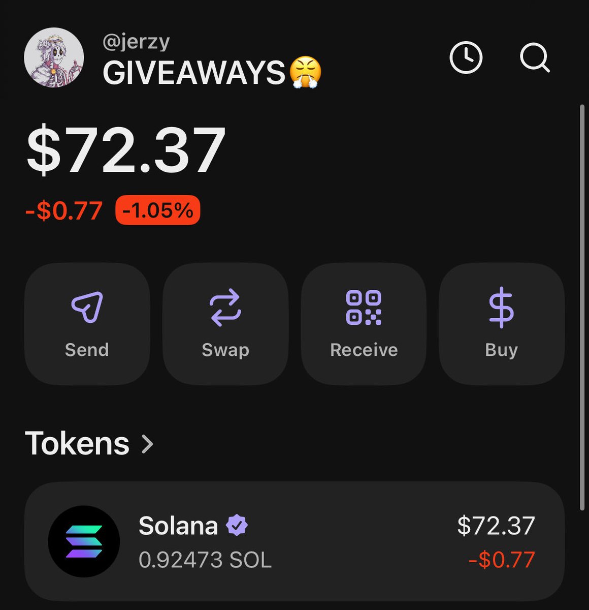 Dropping a 0.1 SOL GIVEAWAY 💵 

🎁 2 winners who
• Drop a like &amp; RT
• Follow <a href="/JerzyRewards/">JerzyRewards</a> &amp; <a href="/JerzyNFT/">Jerzy 🖤</a> 🔔 
• Tag 2 friends 🥰 
• Drop your Solana wallet below

⏰ announcing soon