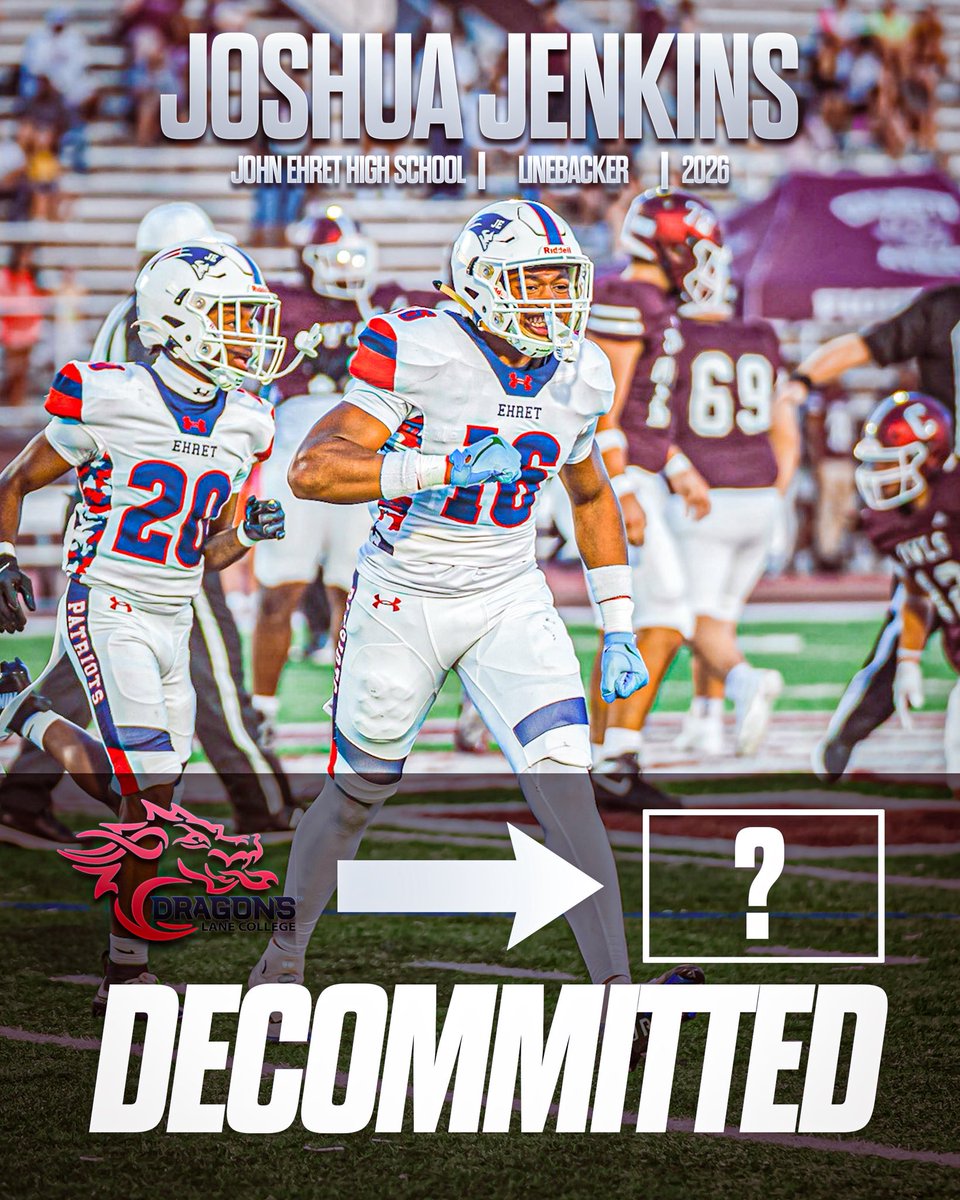 JoshuaJ43897199's tweet photo. I appreciate the confidence in me and extending an opportunity; However, I am de-committing from Lane College to explore other options.🙏🏾
@conquersport @bigfav504 #HOOKS #decommited https://t.co/vqDXzGDj9W