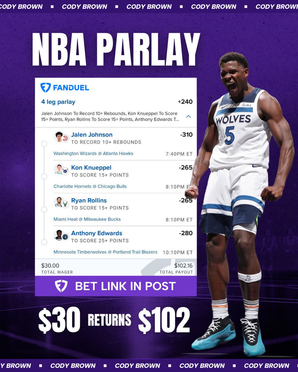 Cody Brown Bets tweet media