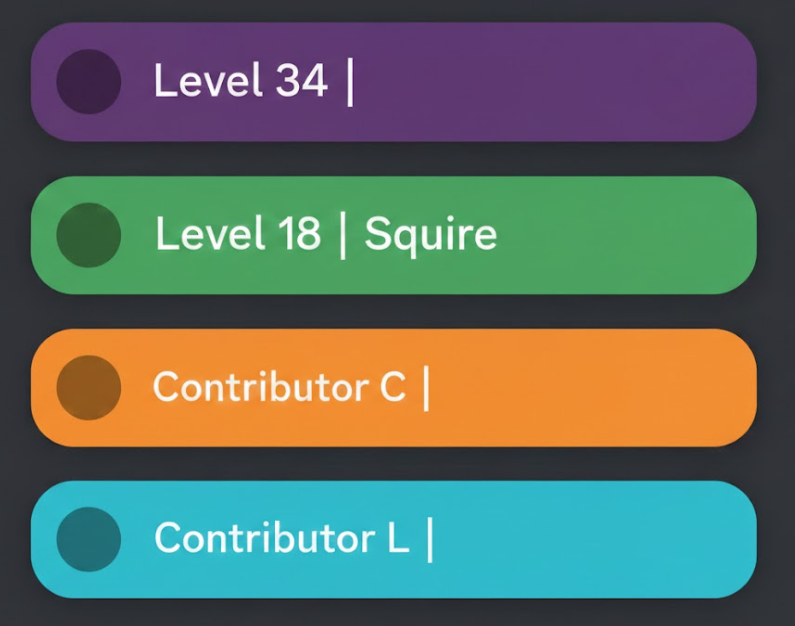 New Roles in Ritual
<a href="/ritualnet/">Ritual</a>
<a href="/ritualfnd/">Ritual Foundation</a> 
Level 34 
Level 18   
Contributor L   
Contributor L Around 48–99 Ritual contribution links  
Contributor C 100+ Ritual contribution links