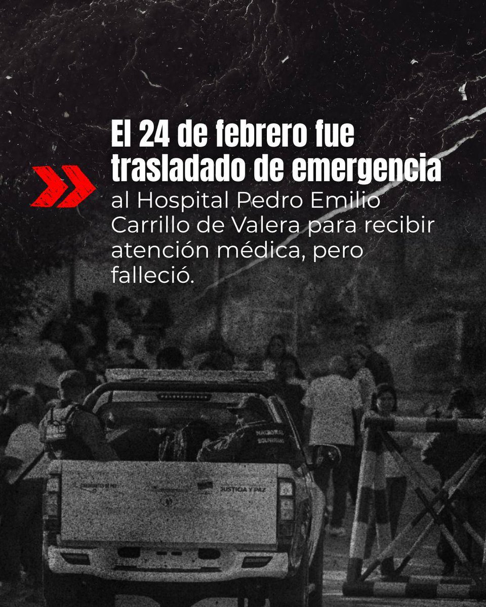 🚨A un año del asesinato bajo custodia de Reinaldo Araujo, dirigente de Vente Venezuela en Valera, estado Trujillo.

Lo ocurrido nos demuestra lo que la falta de atención médica y las inhumanas condiciones de reclusión en Venezuela pueden generar: la muerte bajo responsabilidad