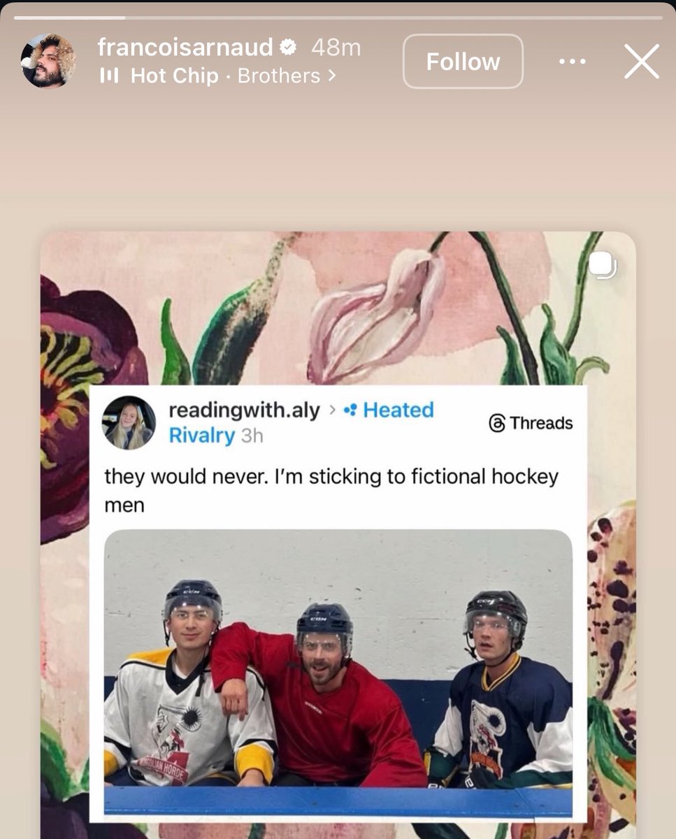 The song??? Did just Francois called Hudson and Connor his brothers oh Concois shippers not gonna like this 😭